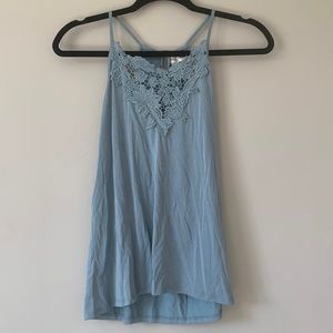 Tank top with lace detailing